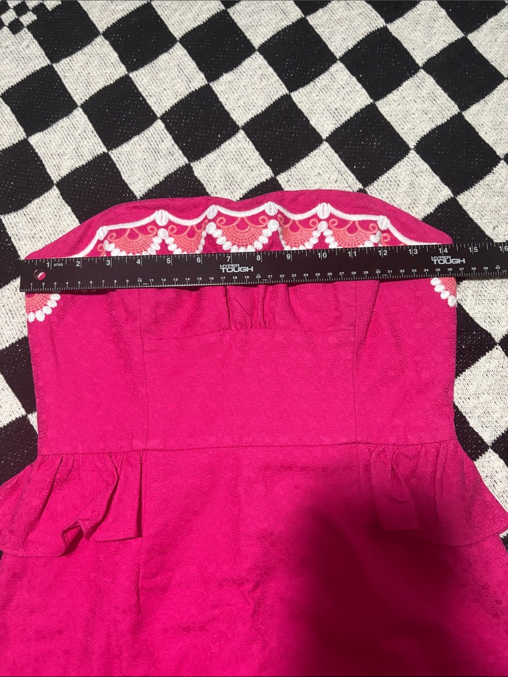 Lilly Pulitzer Azalea Pink "Maybell" Scalloped Embroidered Jacquard Mini Dress - Picture 10 of 13